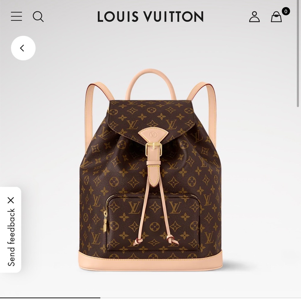 Louis Vuitton Monogram Canvas Backpack in Brown and Tan